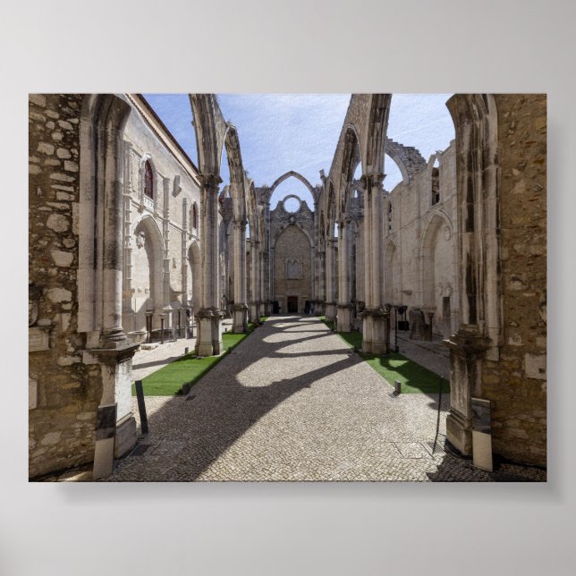 Poster Convento do Carmo em Lisboa (Frente)