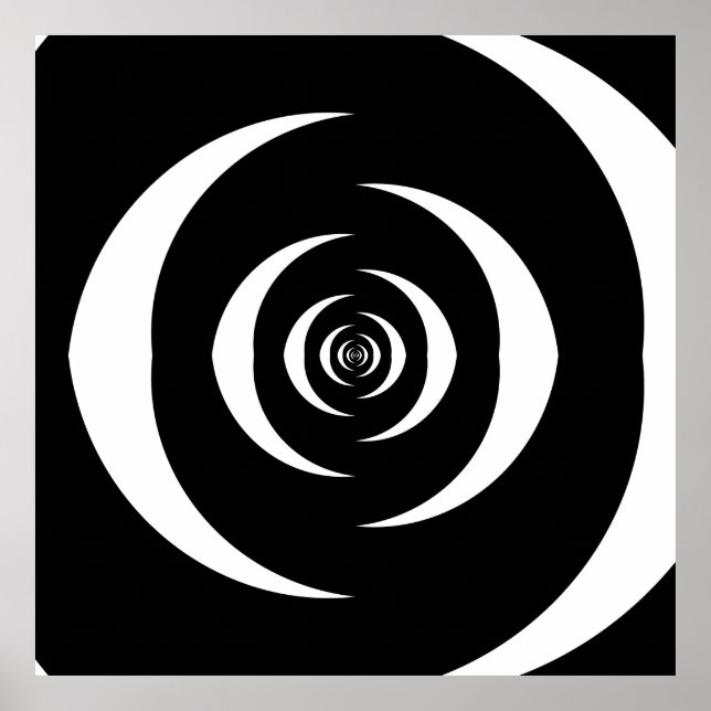 Poster Converged Opposing Logarithmic Spirals Var 3 (Frente)