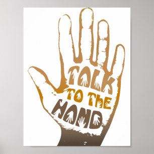 Poster Conversa à mão