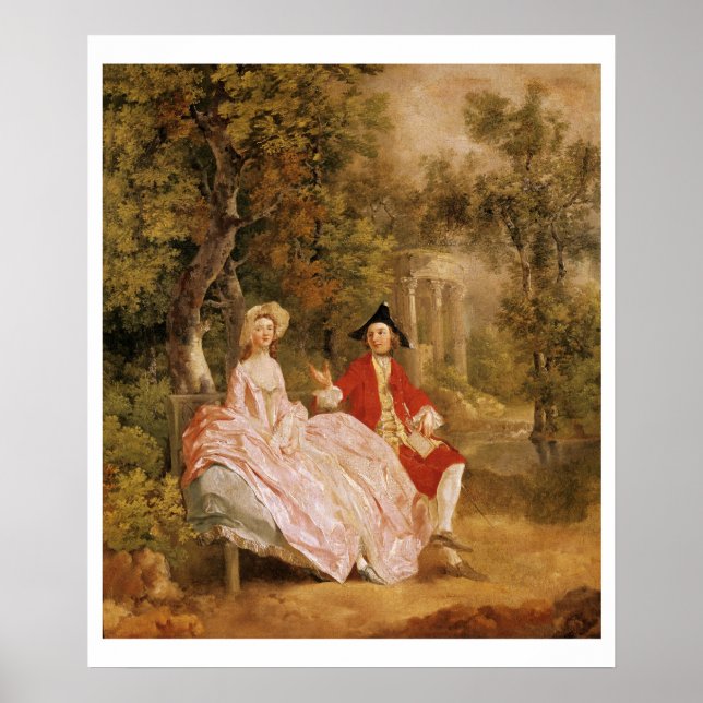 Póster Conversa em Parque, retrato do artista e (Frente)