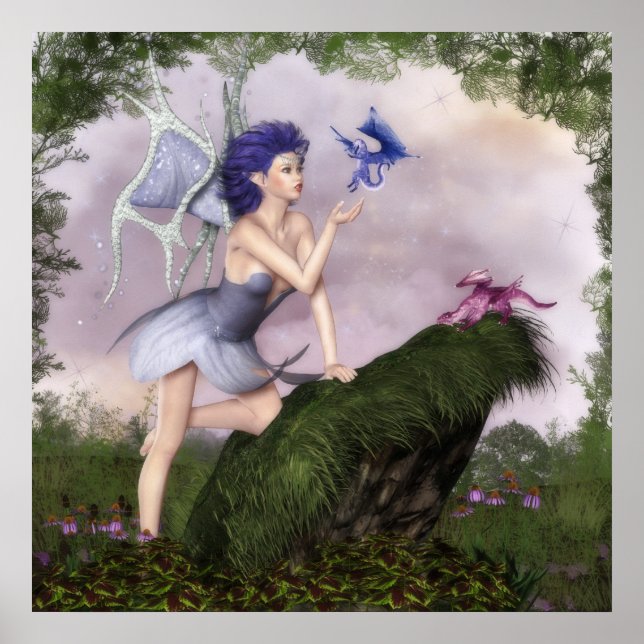 Póster Conversações sobre Fadas: Dragões (Frente)