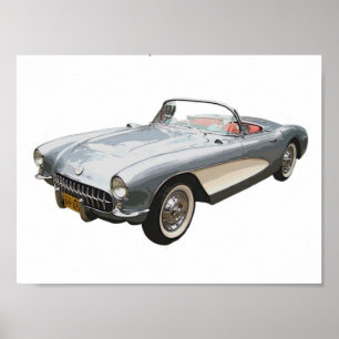 Póster Convertible 1959 de Corveta