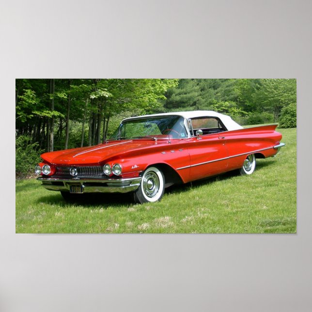 Poster Convertível 1960 Buick LeSabre (Frente)