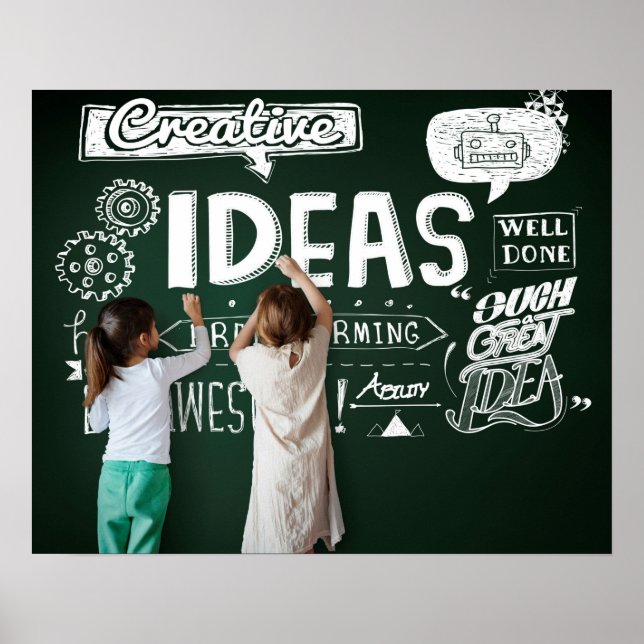 Poster Convite de Aniversário do Toy Story Chalkboard (Frente)