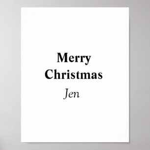 Poster convite de Natal adicione o seu nome texto imagem