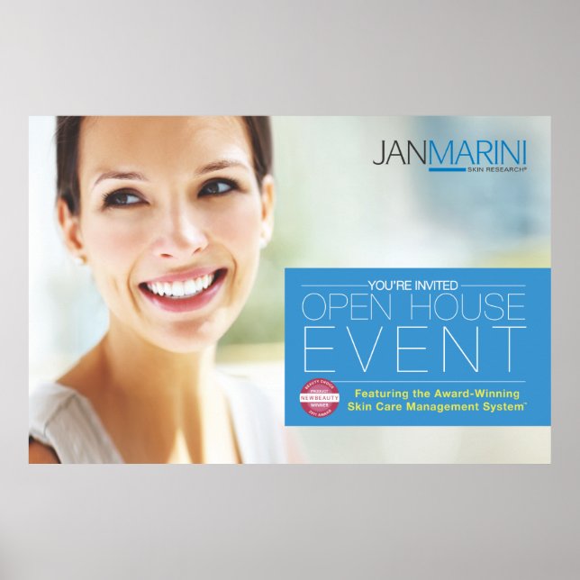 Poster Convite Open House 45x30" (Frente)