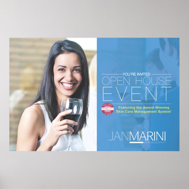 Poster Convite Open House 45x30" (Frente)