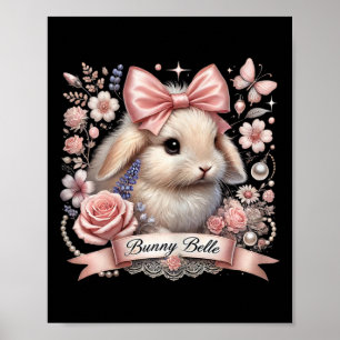 Poster Cony Belle Coquette Páscoa Cor-de-rosa Arco Cony A