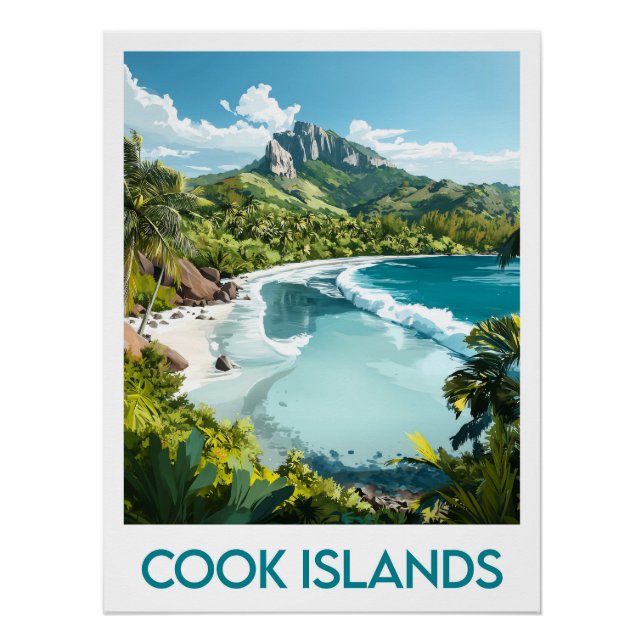 Póster Cook Islands Poster (Frente)