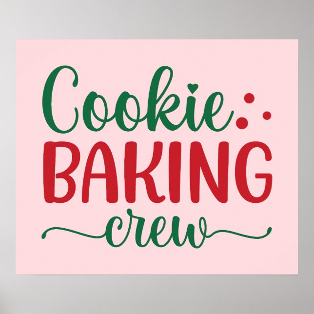 Poster Cookie Baking Crew (Frente)