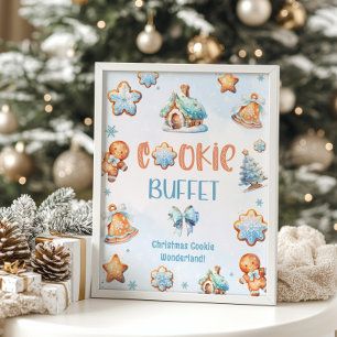 Poster Cookie Buffet Blue