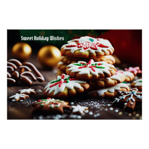 Póster Cookie de Natal