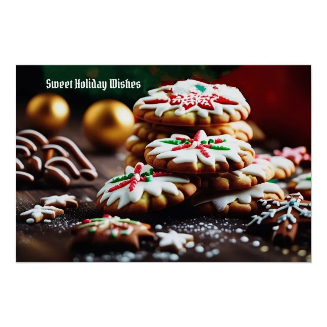 Póster Cookie de Natal (Frente)