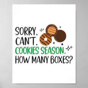 Poster Cookie Er Scout for Girls Desculpe não poder cozin