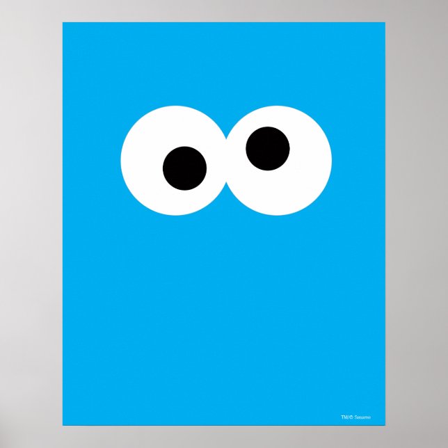 Póster Cookie Monster Face Grande (Frente)