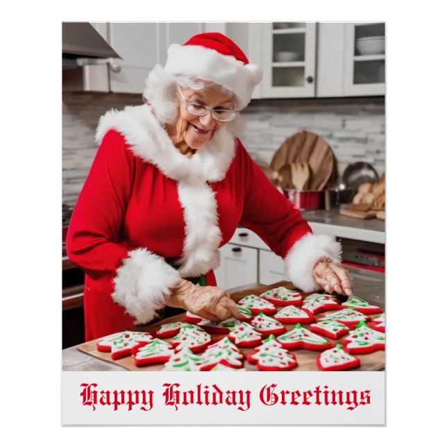 Póster Cookies de Natal (Frente)