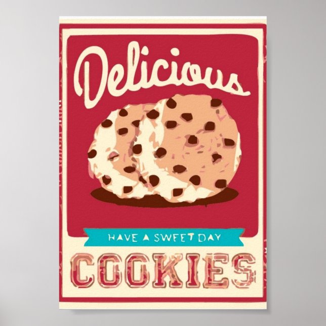 Póster Cookies deliciosos (Frente)