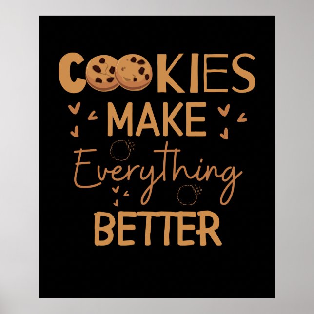 Poster Cookies fazem tudo melhor (Frente)