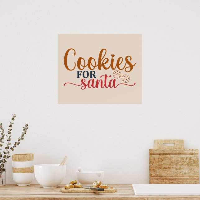 Poster Cookies Para Papais noeis (Cozinha)