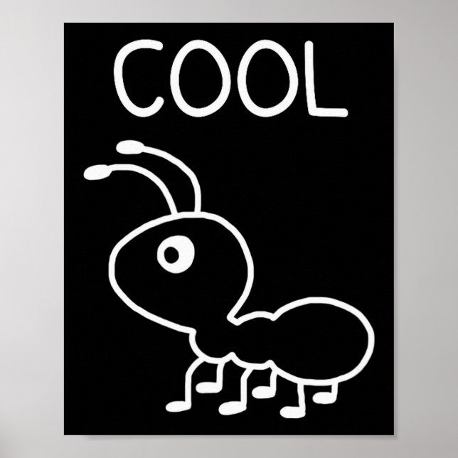 Poster Cool Ant, Puns, Funny, Jokes, Sarcastic  (Frente)