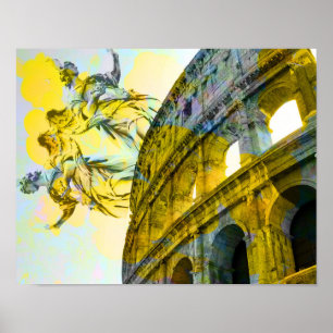 Poster Cool art of Rome elements in trendy way