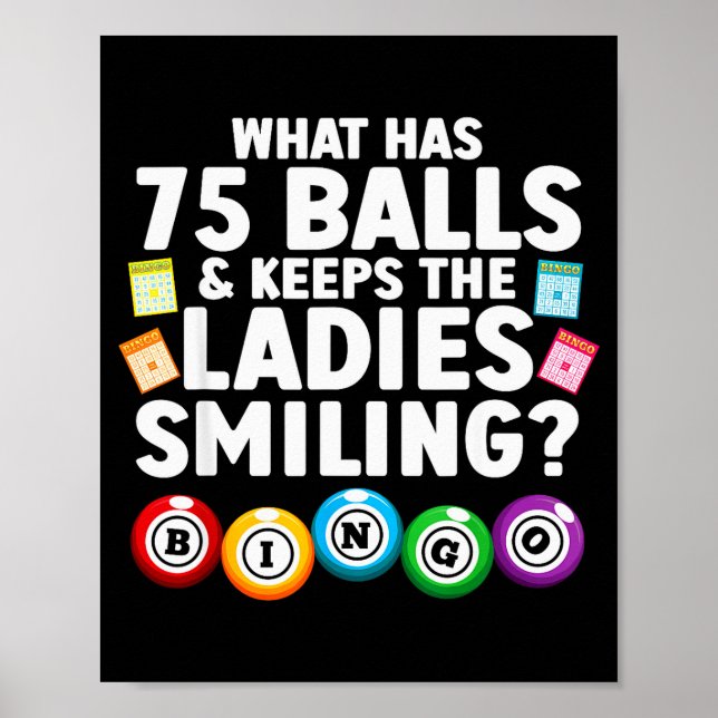 Poster Cool Bingo Novelty For Men Women Bingo Lover Bingo (Frente)