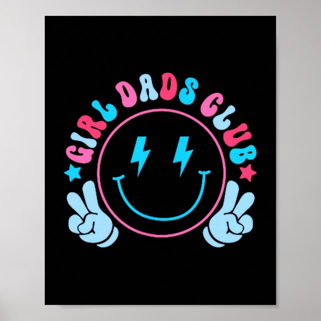 Poster Cool Dads Club Father's Day From Daughter Son Funn (Frente)