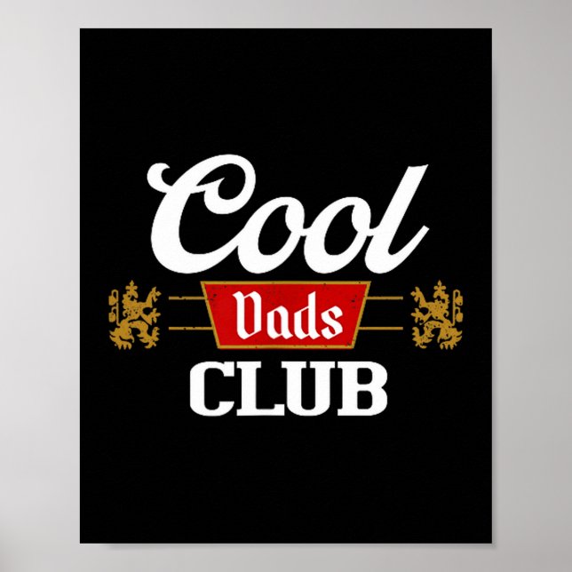 Poster Cool Dads Club Shirt Father's Day From Daughter So (Frente)
