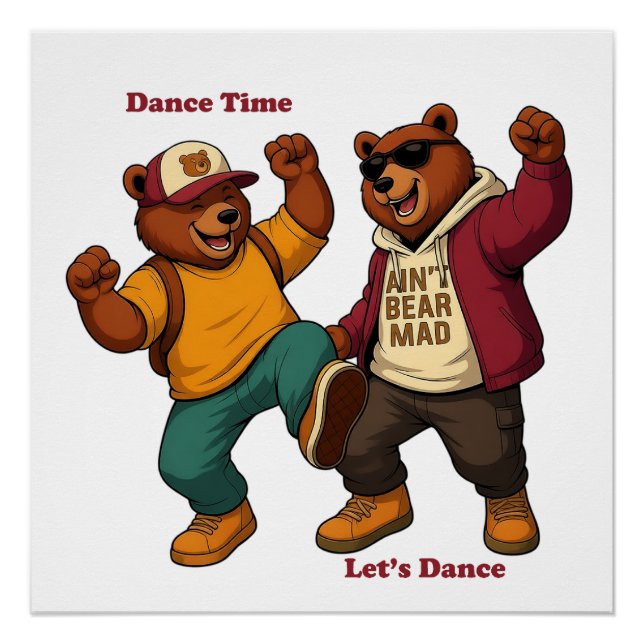 Póster Cool Dancing Bears (Frente)