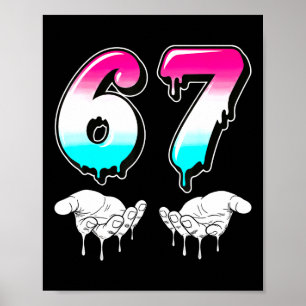 Poster Cool Six Seven 6 7 Meme Geração Alpha Gíria Fantas