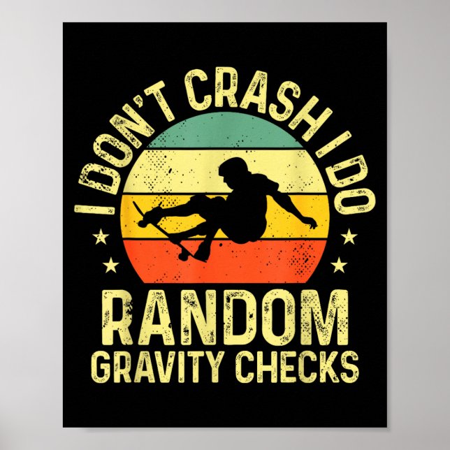 Poster Cool Skateboard Art For Men Women Skateboarding Sk (Frente)