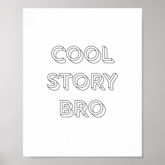 Poster Cool Story Bro (Frente)
