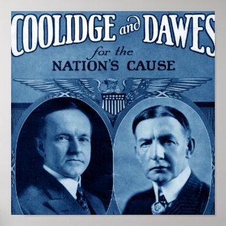 Póster Coolidge e Dawes