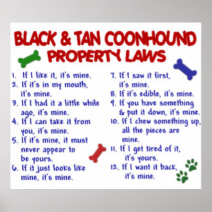 PÓSTER COONHOUND PRETO PL2 DO TAN