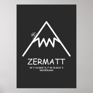 Poster Coordena a Suiça Zermatt