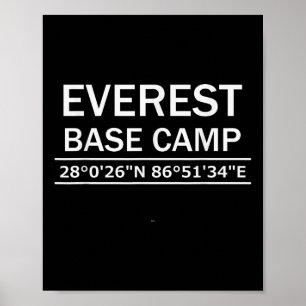 Poster Coordenadas da Base do Monte Everest