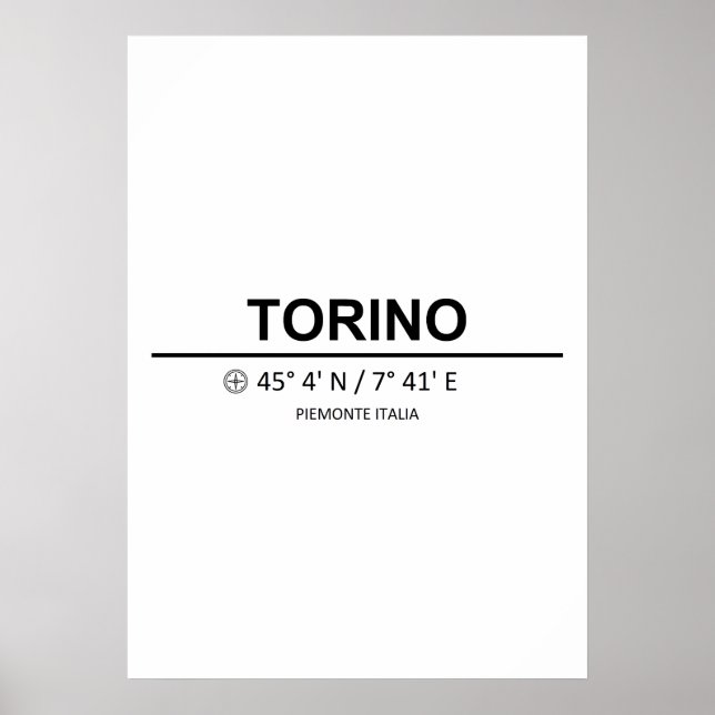 Poster Coordenadas Torino (Frente)