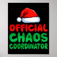 Coordenador de caos masculino chapéu do papai noel