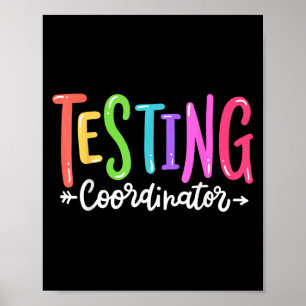 Poster Coordenador de Testes Dia do Exame Motivacional Es
