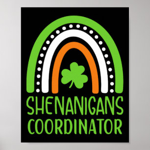 Poster Coordenador de Travessuras Arco-Íris Irlandês - St