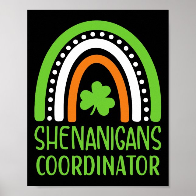 Poster Coordenador de Travessuras Arco-Íris Irlandês - St (Frente)