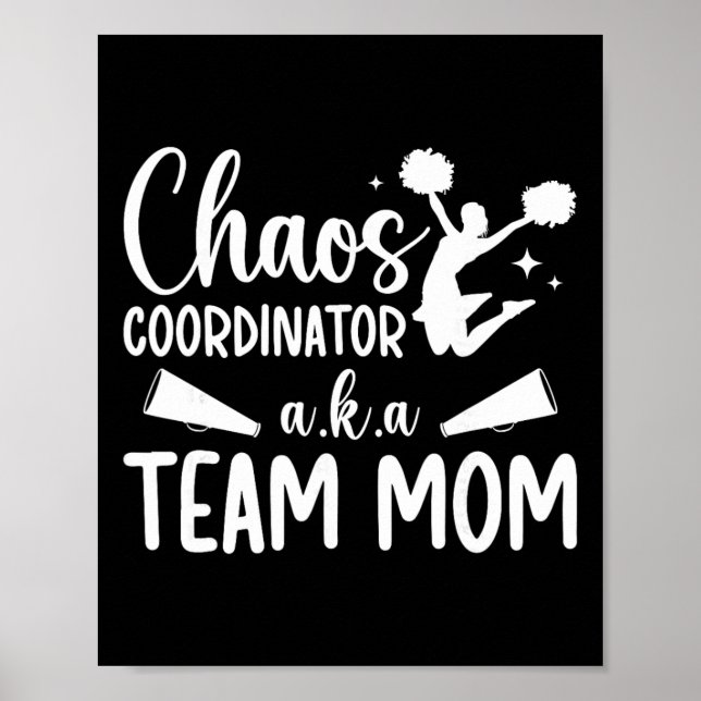 Poster Coordenadora de Caos Mãe do Time de Torcida Time d (Frente)