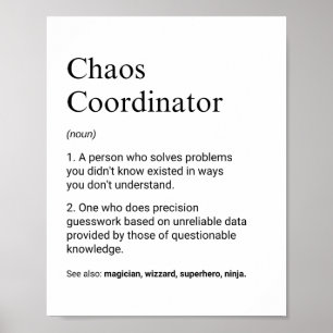 Poster Coordenadores e Supervisores Definição de Trabalho