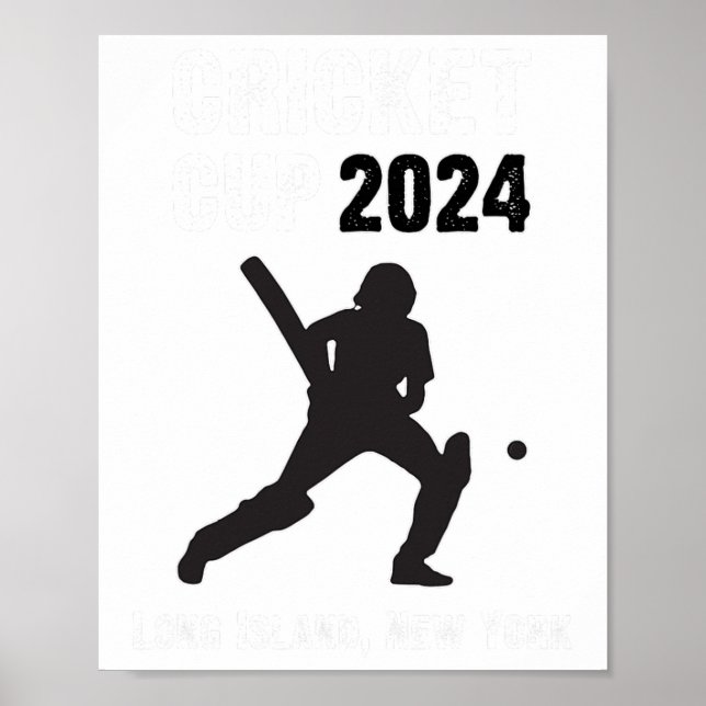 Poster Copa de Críquete Long Island Nova York Li Ny EUA C (Frente)