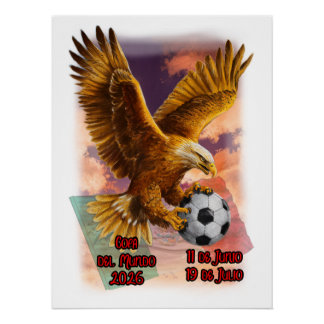 Póster Copa do Mundo 2026 na