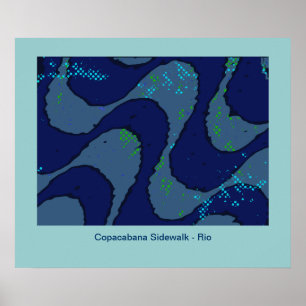 Póster Copacabana para paredes. cityart