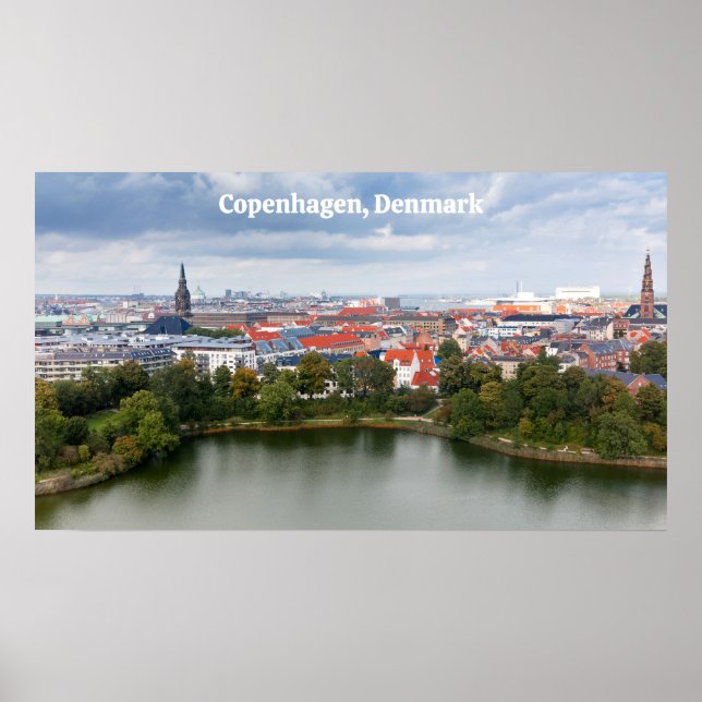 Poster Copenhaga Dinamarca (Frente)