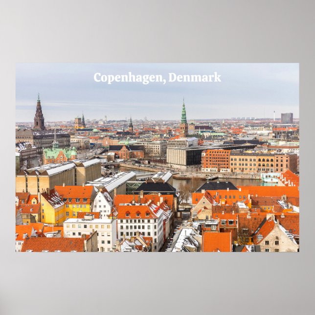 Poster Copenhaga Dinamarca (Frente)