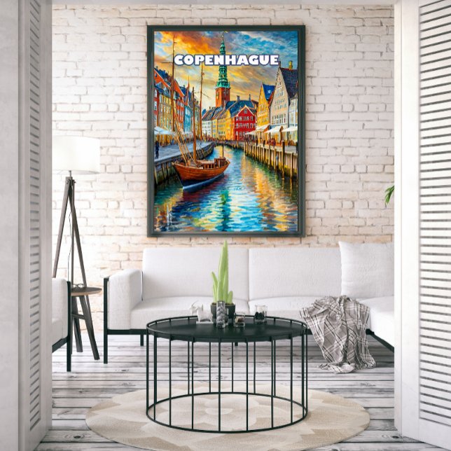 Póster Copenhague invite à la douceur de l'été (Criador carregado)