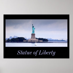 Póster cópia da estátua da liberdade, estátua da